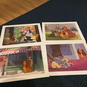 Lady and the tramp lithographs